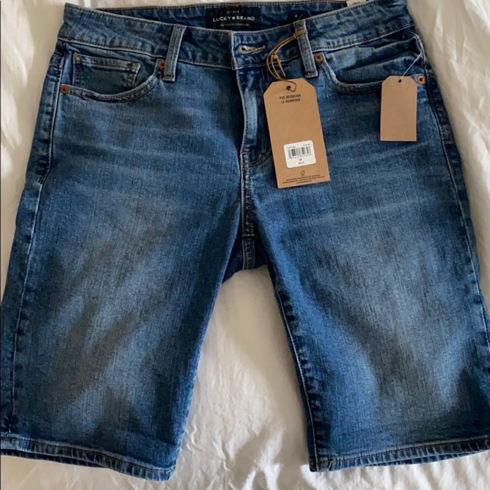 NWT Lucky Brand The Bermuda Denim Shorts -